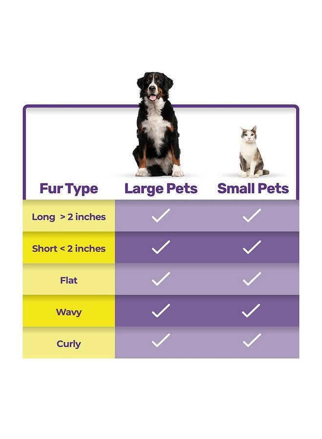 Hertzko Grooming Dematting Comb for Pets - Removes Mats and Tangles - Ideal Dematting Comb for Dogs and Cats - Grooming Tool for All Fur Types - Easy to Use and Clean - Stainless Steel - Image 3