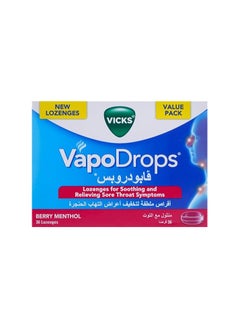 Vicks VapoDrops Menthol and Berry Sore Throat Lozenges - 36 Lozenges  - Image 1