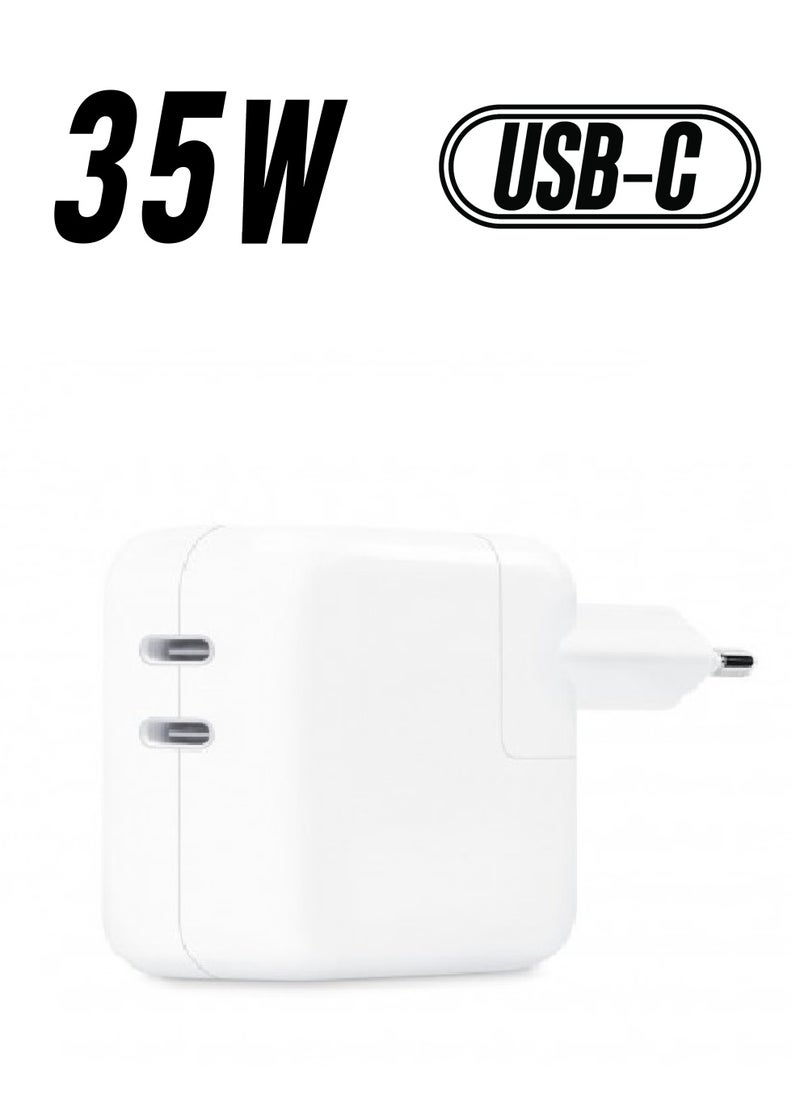 ELTRAZONE 35W Dual Ports Fast Charging USB-C+C Power Adapter USB-C To Lightning Cable For Apple iPhone 14 13 Series  - Image 1