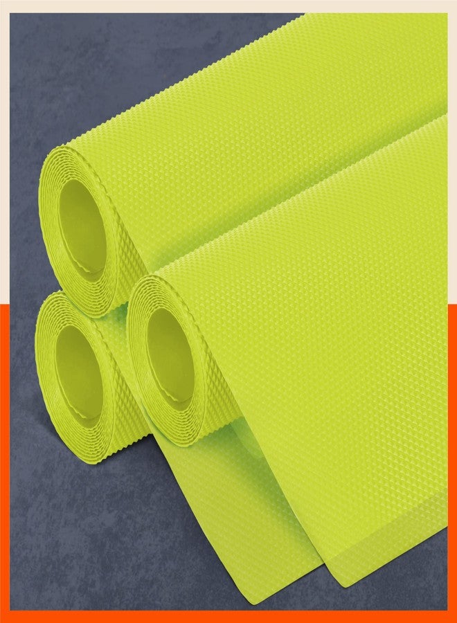 Bathla Multipurpose Shelf Liner Pack of 3 - (45cm x 150cm) Kitchen, Drawer, Table, Fridge | Temperature Resistant | Multipurpose,Reusable | Diamond Textured | Non-Slip (Vega, 380 GSM, Green) - Image 1