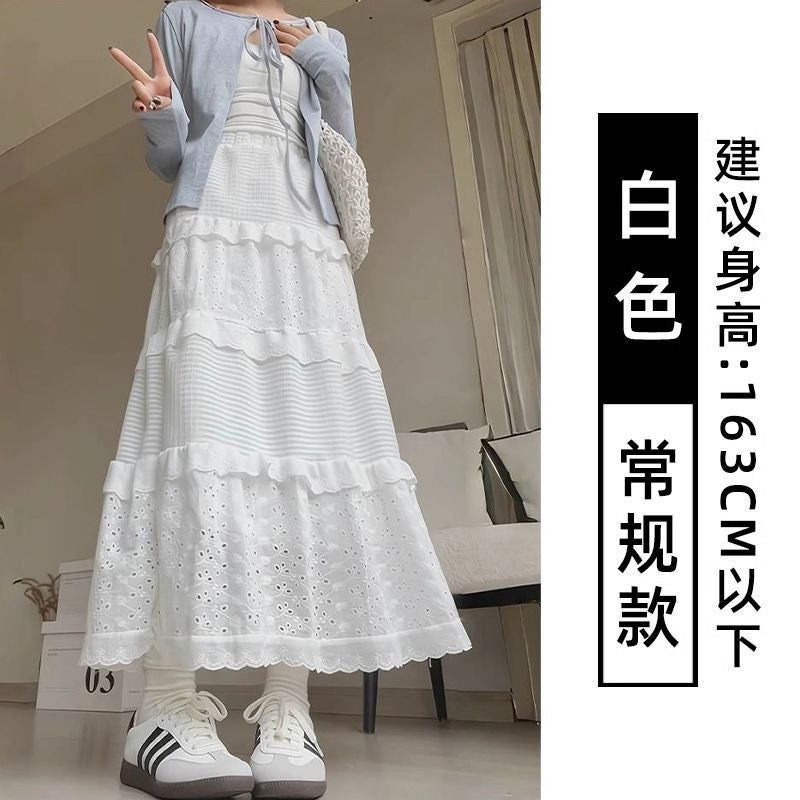 2024 Spring Summer White Fairy Cake Skirt White-[extended] [lined]] - Image 2