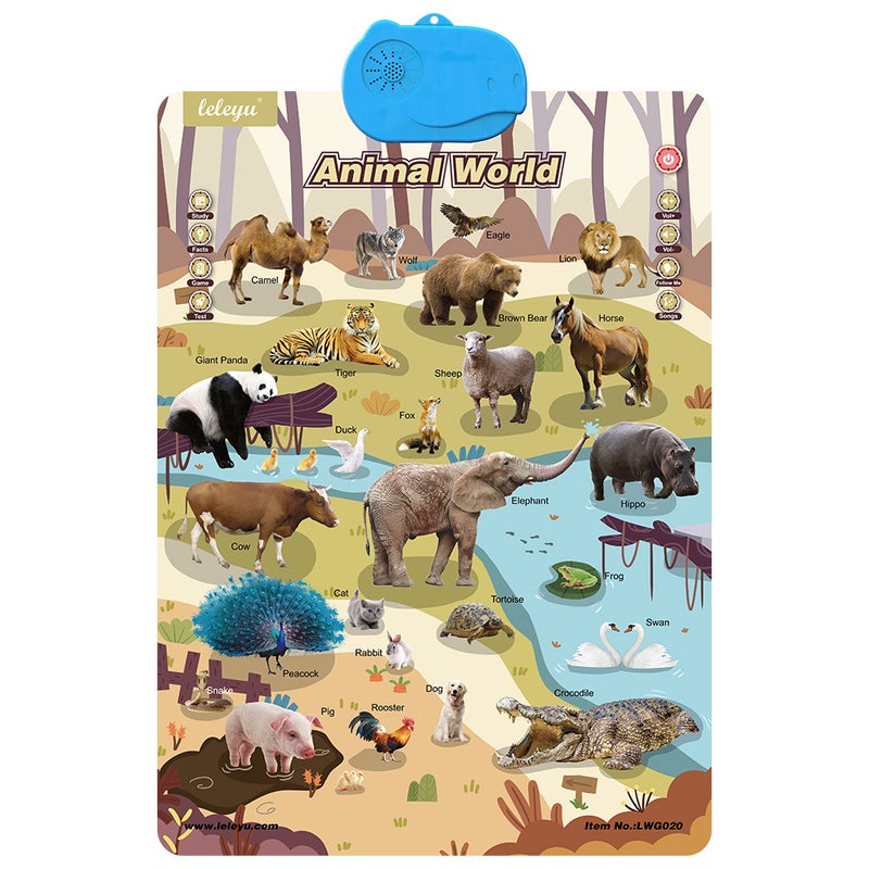 Leleyu New High-Quality English-Speaking Interactive Wall Chart for Kids - Image 1