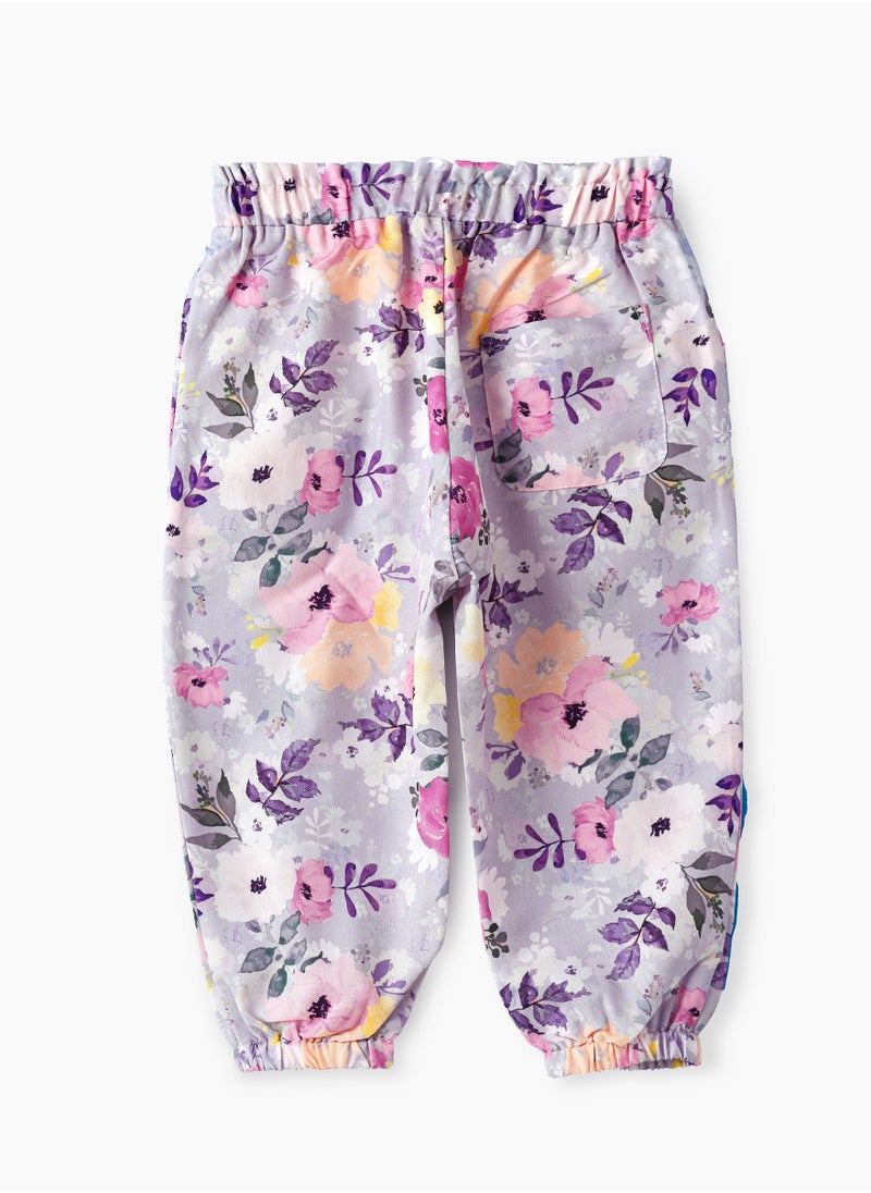 Jelliene Boho Vibes for Little Adventurers: Girls' Viscose Woven Harem Pants  - Image 2