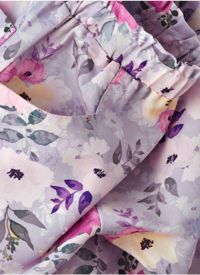 Jelliene Boho Vibes for Little Adventurers: Girls' Viscose Woven Harem Pants  - Image 4