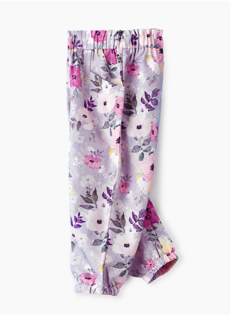Jelliene Boho Vibes for Little Adventurers: Girls' Viscose Woven Harem Pants  - Image 3