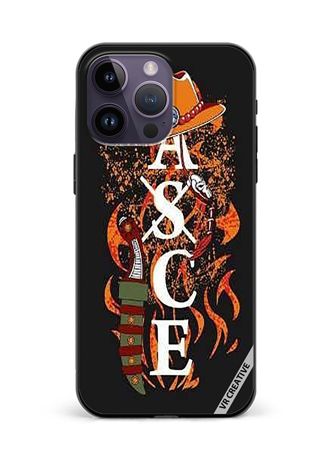 VR CREATIVE Protective Case Cover For Apple iPhone 15 Pro Fire First Ace Design Multicolour  - Image 1