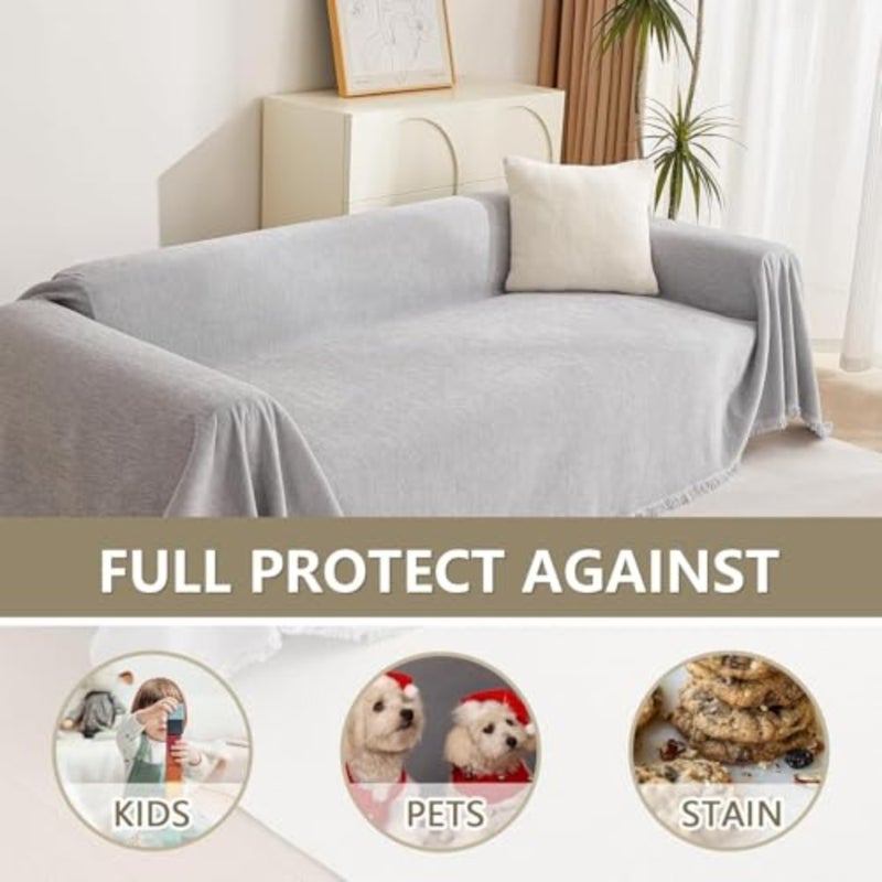 Waterproof Sofa Cover 180 * 230cm,2 3 4 Seater Modern Furniture Protector Sofa SlipCovers, Universal Couch Cover Pet Protector L U Shape Sectional Sofa Covers - Image 2