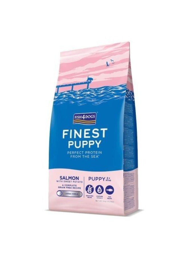 (فيش٤دوجس) طعام جاف للجراء من Fish4Dogs (مجموعة Finest) بنكهة السلمون وحبيبات صغيرة - 1.5 كجم - Image 3