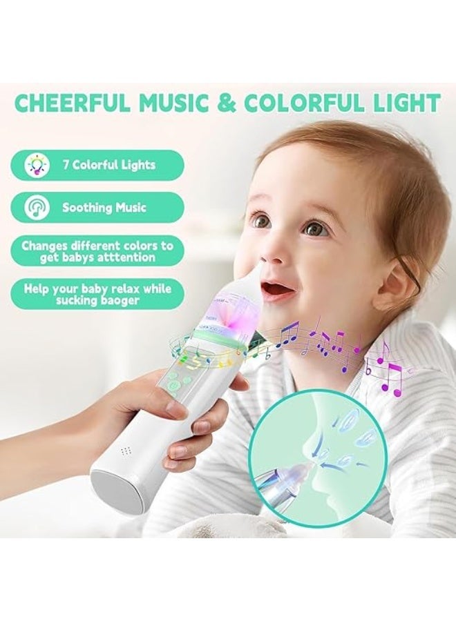 Rechargeable electric nasal aspirator for children, multiple suction levels, waterproof design, soft silicone tips, quiet operation with soothing properties. - Image 3