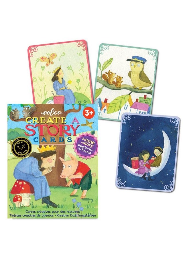 eeboo : Mystery In The Forest Create A Story Pre-Literacy Cards, Encourage Interactive And Imaginative Play, Encourages Imagination, Creativity, And Story-Telling, For Ages 3 And Up  - Image 3