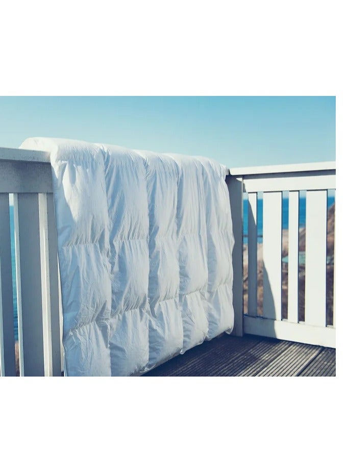 NORDIC SLEEP لحاف صيفي من Fossflakes مصنوع من ألياف مجوفة وقماش بوليستر ناعم الملمس مقاس: 155-220 سم - SU1 TC280 - Image 5