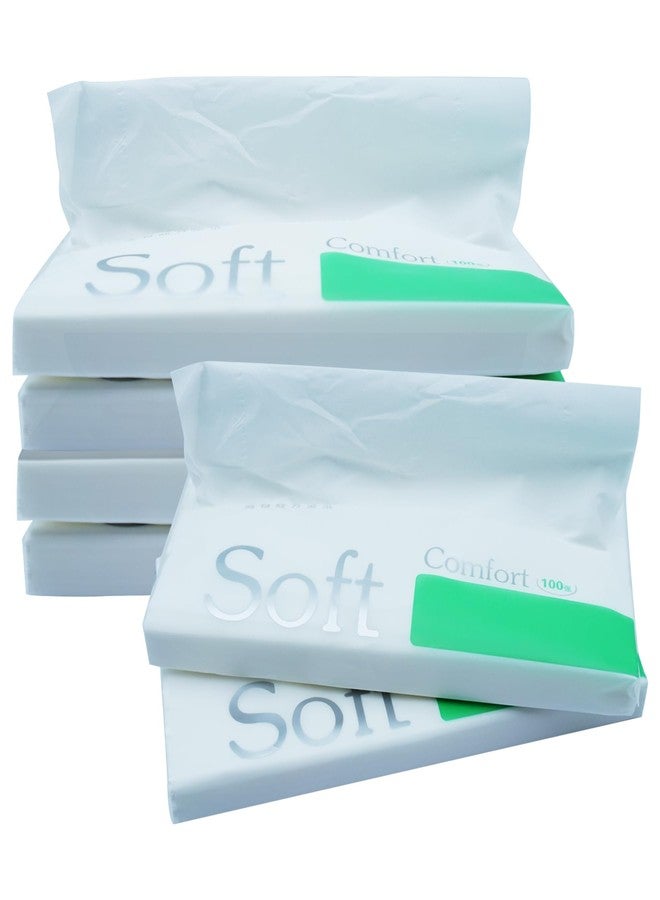 SADYFON 50 Sheets Car Tissue Refills, 300 Sheets Travel Size Handbag Tissues, Facial Napkins Fit for Car Visor Tissue Holder, Cylinder or Box Round Container, 6 Bags - Image 1