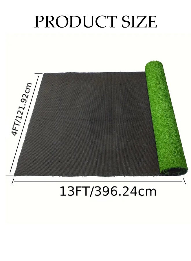DUNISO Realistic Artificial Grass Carpet Durable Self-Draining System Fake Grass Rug Simulation Natural Outdoor Lawn Mat Premium Synthetic High Density Fake Grass Turf for Pet Patio Garden Landscape （0.5M × 2M） - Image 4