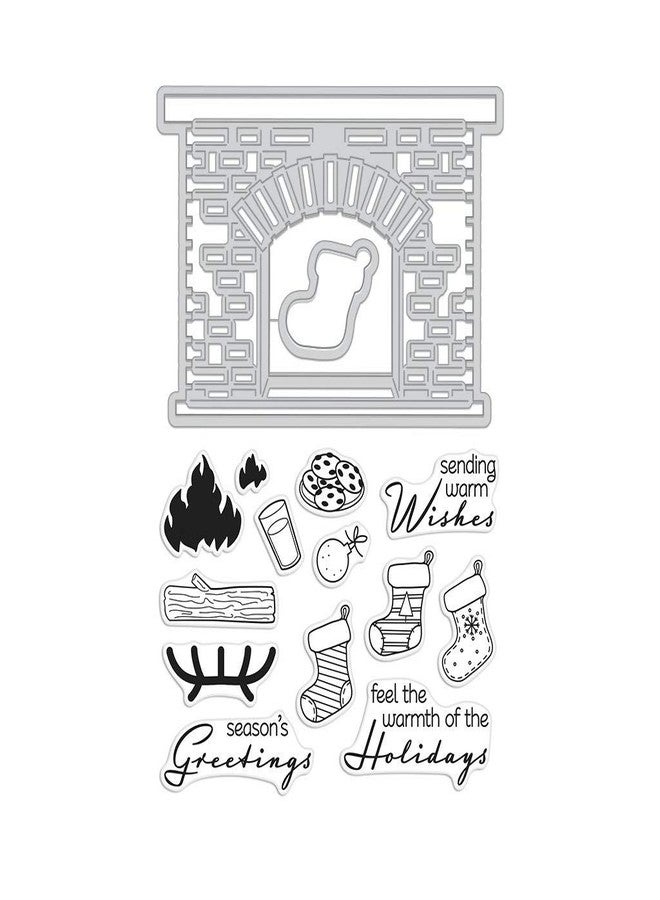 Hero Arts DC221 Stamp & Cut, Winter Hearth