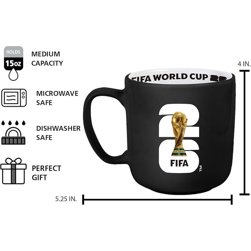 HONAV FIFA World Cup 2026 15oz Stripe Mug – Durable Ceramic Drinkware With Iconic Stripe Look – Ideal Gift For Soccer Fans & Collectors - Image 4