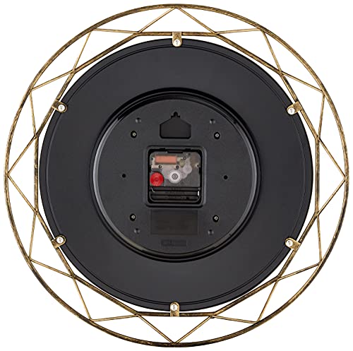 Bulova Clocks C4834 Luxfer Prism 14 Inch Frank Lloyd Wright Inspired Wall Clock - Image 3