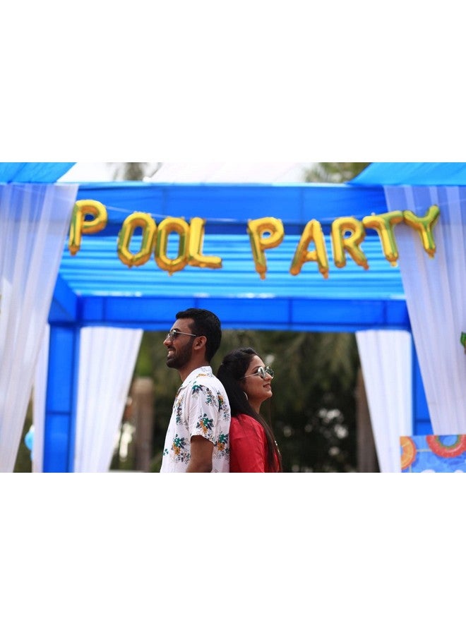 Atpata Funky Pool Party Foil Balloons Combo - Perfect for Poolside Party Celebrations, Birthdays, Wedding Events and Summer Parties - Image 2