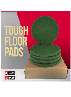 RACO RACO Polishing Pad 17”, Floor Cleaning Pads Diamond Polishing Pad for Granite Marble Concrete Stone Green  - Image 4