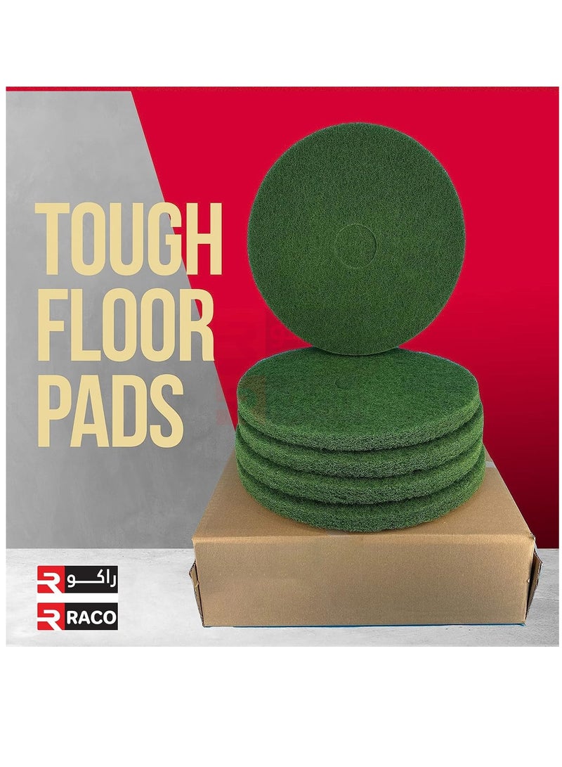 RACO RACO Polishing Pad 17”, Floor Cleaning Pads Diamond Polishing Pad for Granite Marble Concrete Stone Green  - Image 4