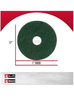 RACO RACO Polishing Pad 17”, Floor Cleaning Pads Diamond Polishing Pad for Granite Marble Concrete Stone Green  - Image 3