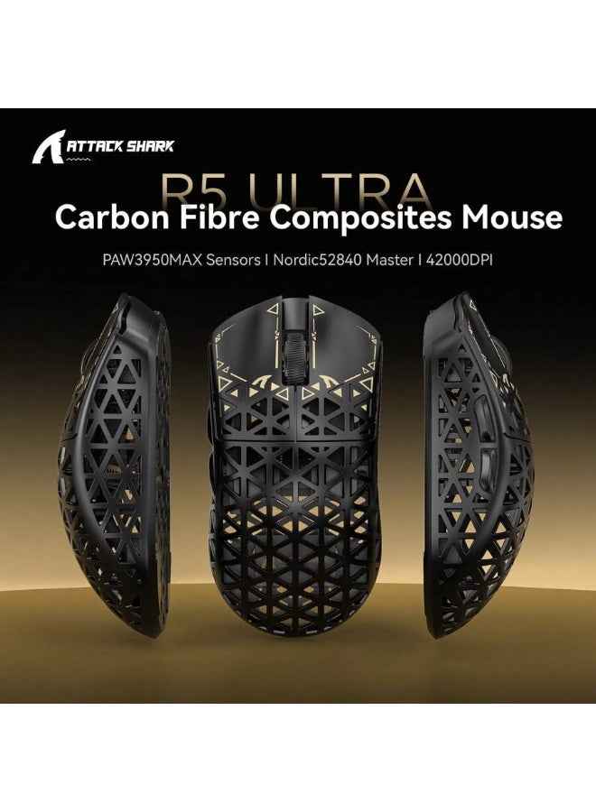 Attack Shark Lightweight Carbon Fiber Gaming Mouse – 8K Wireless, PAW3950MAX Sensor, Ultra-Customizable - Image 4