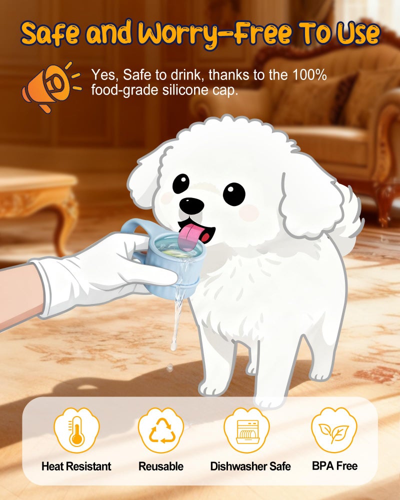 Redsack 3-Packs Silicone 5 Gallon Water Jug Cap, 2/3/4/5Gal Reusable Bottle Lids, Leak-Proof Replacement Caps for 55mm & 60mm Bottle Standard/Screw/Crown Tops, Dishwasher Safe & BPA-Free (Light Blue, 3 PACKS) - Image 5