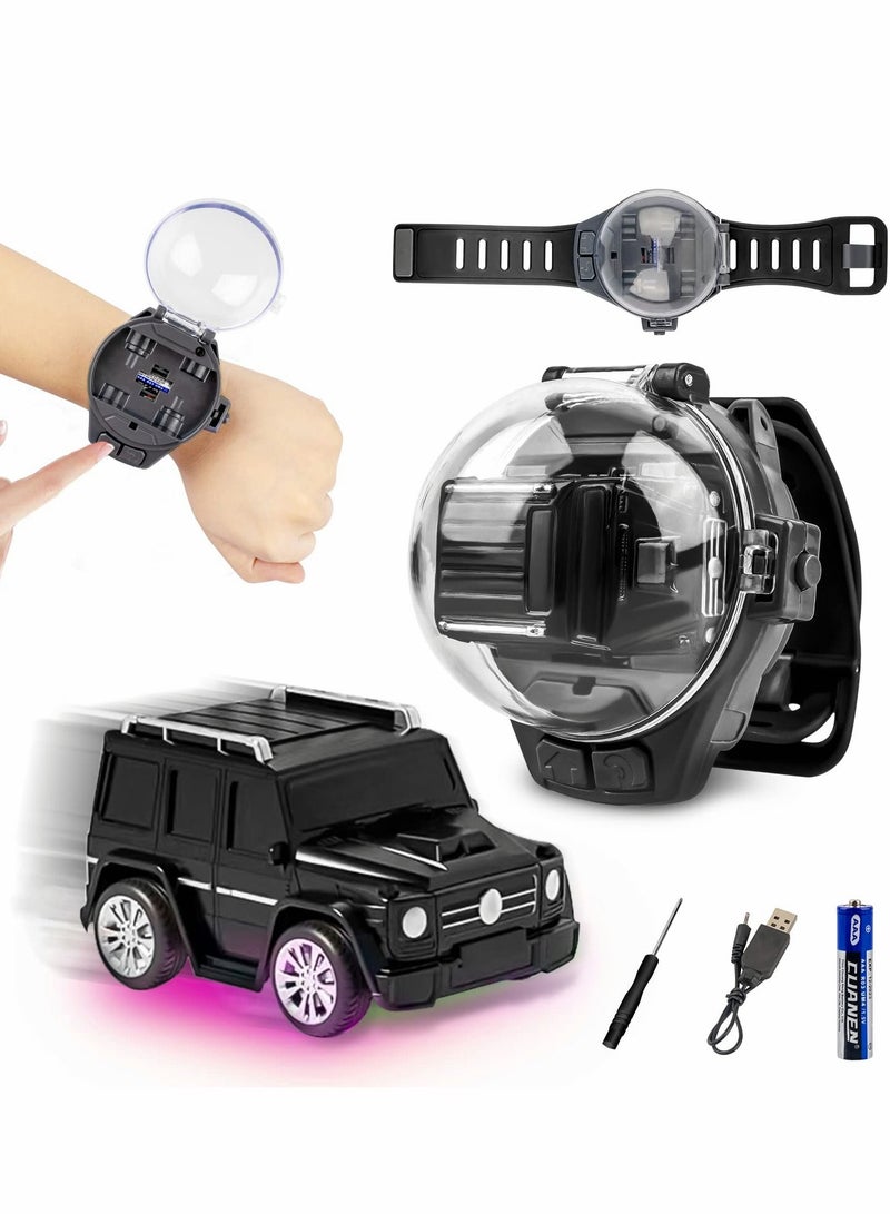 Mini Long Distance Wrist Watch RC Car, 2022 New Remote Control Toys, 2.4 GHz Racing with USB Charging, Cartoon Small, Gift for Boys and Girls - Image 1