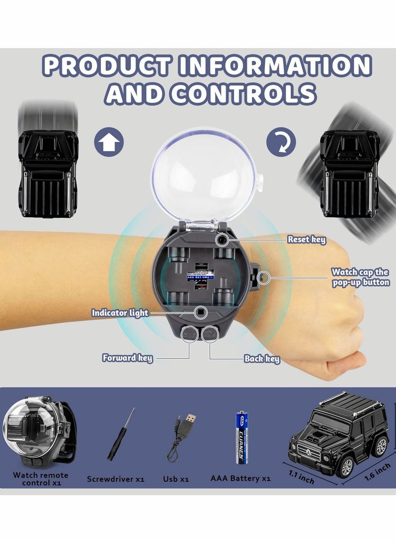 Mini Long Distance Wrist Watch RC Car, 2022 New Remote Control Toys, 2.4 GHz Racing with USB Charging, Cartoon Small, Gift for Boys and Girls - Image 5