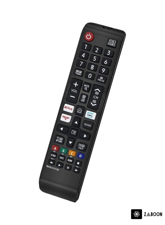 Zaboon Remote Control For Samsung 4K UHD HDR Crystal QLED Smart TV And UE Quantum Series TV Black