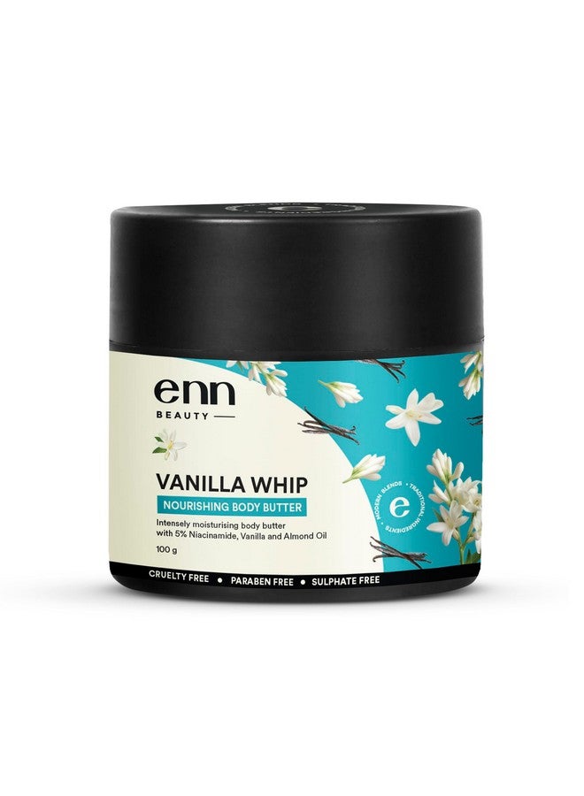 إن زبدة الجسم المغذية بالفانيليا من بيوتي، ترطيب واستعادة حاجز البشرة لمدة 48 ساعة مع مستخلص الفانيليا 5% نياسيناميد وزيت اللوز للبشرة الناعمة والمرنة، تقليل الخطوط الدقيقة والتجاعيد، 100 جم - Image 1