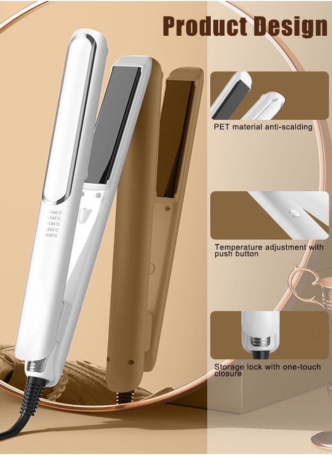 Super ZYouth - Professional Slim Hair Straightener Set 2 in 1 Hair Straighteners and Curlers with Ceramic Coating for Curl/Wave/Straighten Hair - Image 1