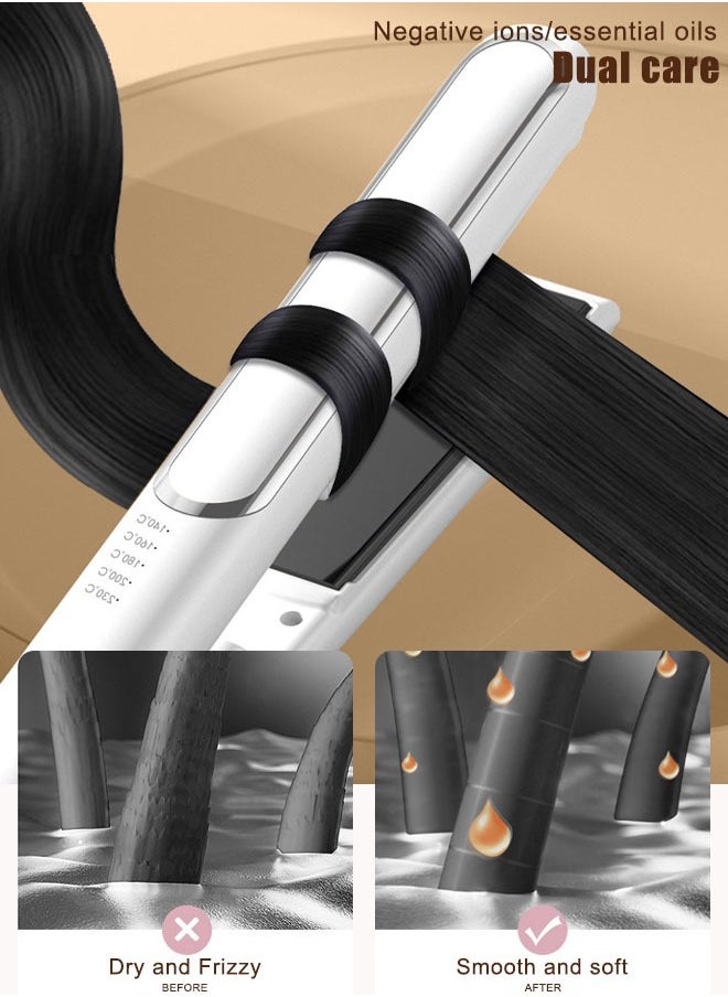 Super ZYouth - Professional Slim Hair Straightener Set 2 in 1 Hair Straighteners and Curlers with Ceramic Coating for Curl/Wave/Straighten Hair - Image 1