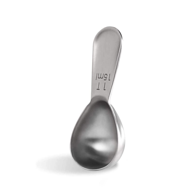 U-Taste 18/8 Stainless Steel Coffee Scoop: U-Taste 1 Tablespoon Metal Measuring Spoon, Short Handled Measure Scooper for Ground Coffee, Bean, Espresso, Powder, for Canister (Silver, 1Tbsp/15ml) - Image 1