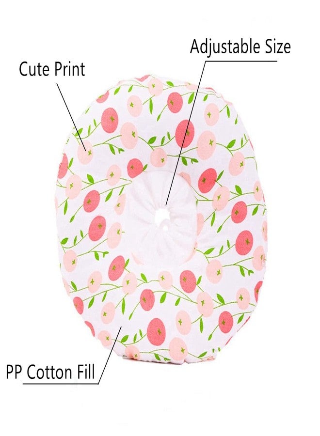 WCDJOMOP Adjustable Rabbit Protection Cone Collar,Soft Pet Recovery Collar for Rabbits/Chinchilla/Guinea Pigs/Kittens After Surgery Wound Healing,Elizabeth Neck E-Collar for Small Animals (XS, Pink Cherry) - Image 3