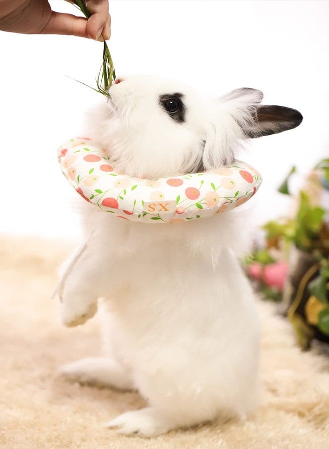 WCDJOMOP Adjustable Rabbit Protection Cone Collar,Soft Pet Recovery Collar for Rabbits/Chinchilla/Guinea Pigs/Kittens After Surgery Wound Healing,Elizabeth Neck E-Collar for Small Animals (XS, Pink Cherry) - Image 5