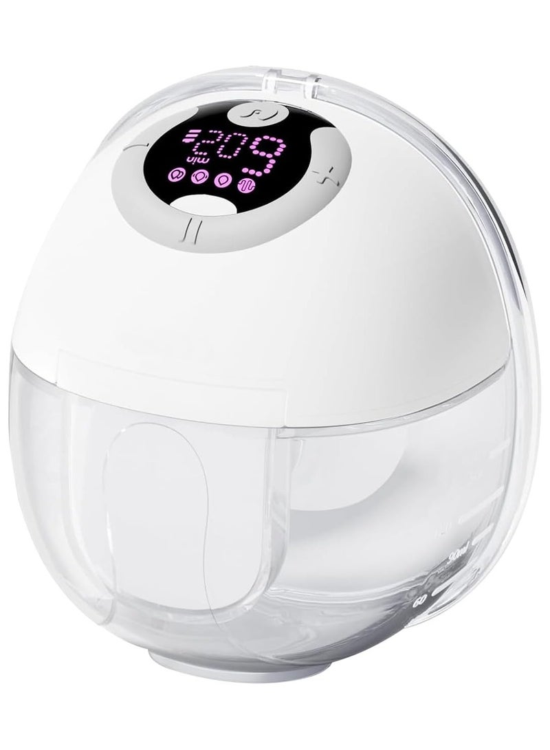 Hands Free Breast Pump, Electric Portable Breast Pump with 4 Modes, Cordless Breast Pump Hands Free, LCD Display - Image 1