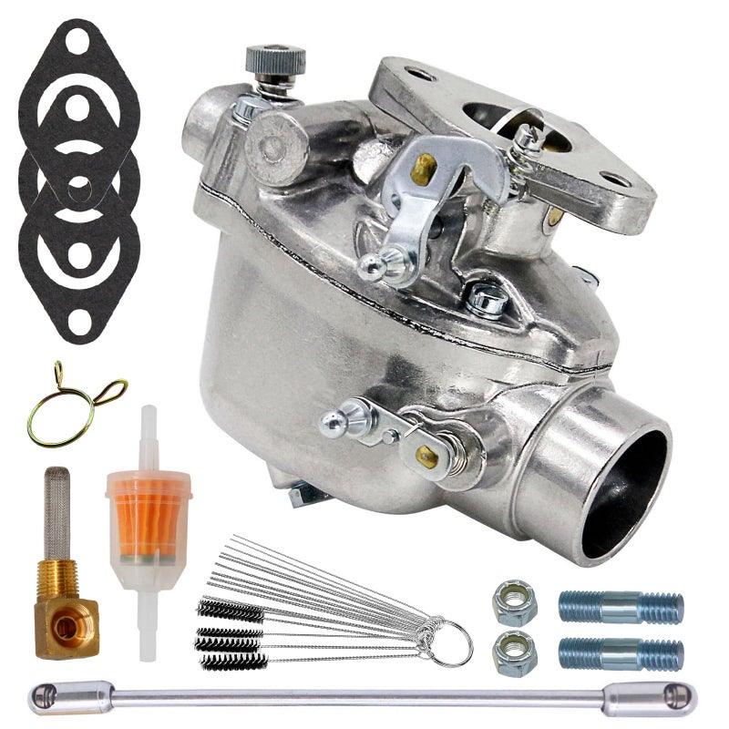 THUNDERMINGO Carburetor For Ford Tractor 2N 8N 9N Heavy Duty Marvel Schebler TSX33 TSX241 Replacement For 8N9510CHD 8N9510C 9N9510A B3NN9510A Carb with Fuel Sediment Bowl Gasket and Bolts
