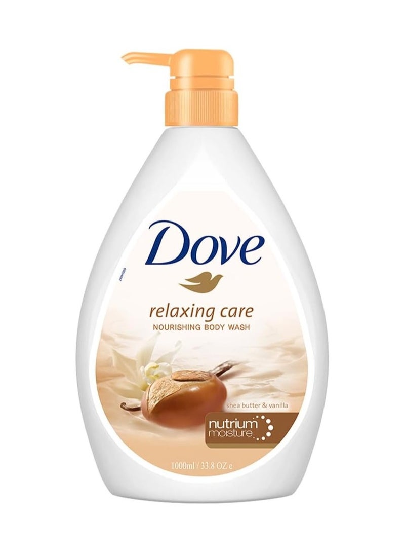 Dove Body Wash 1L (Shea Butter & Vanilla) - Image 1