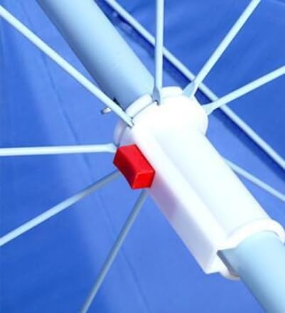 RAINPOPSON RAINPOPSON Garden Umbrella With Stand Big Size Patio Garden Umbrella Blue 7Ft  - Image 4