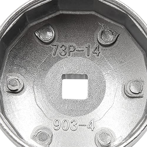 uxcell 73mm Inner Dia 14 Flute Oil Filter Cap Wrench Socket Removal Tool for Auto Car - Image 5
