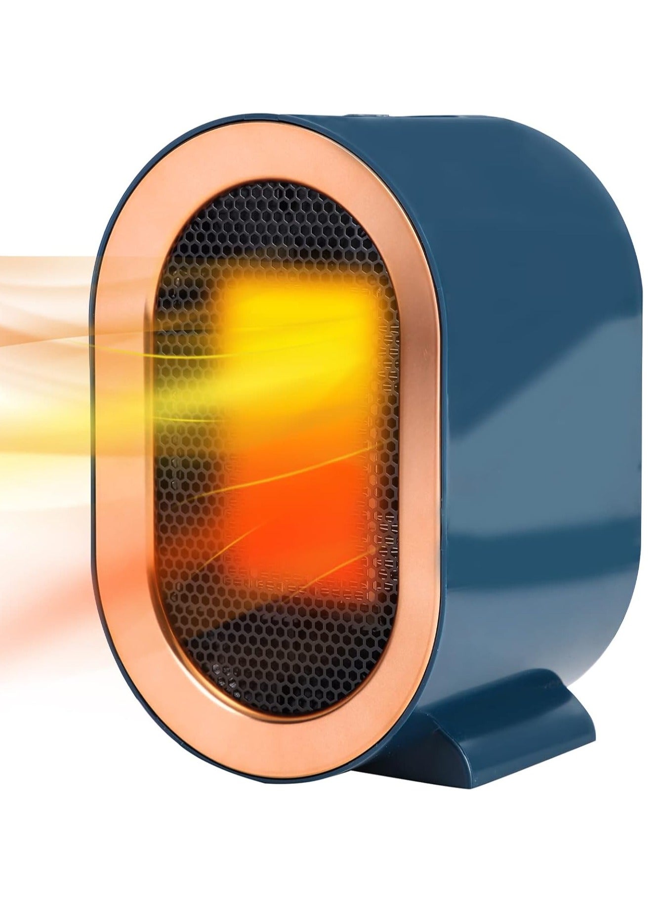 1pc mini desktop electric heater, overheat and overturn protection, safe to use, ideal for heating study and office