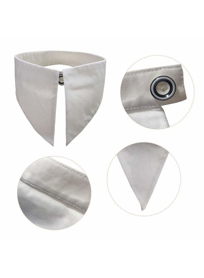 Joyci Solid Color Girls Necklace Choker Collar Detachable Lapel False Collar (White) - Image 3