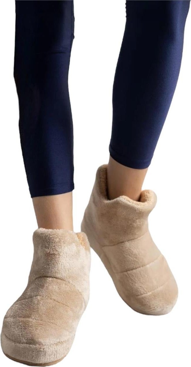 Liger Women's Panduf Home Shoes Home Boots Thick Light Sole Beige - Image 2