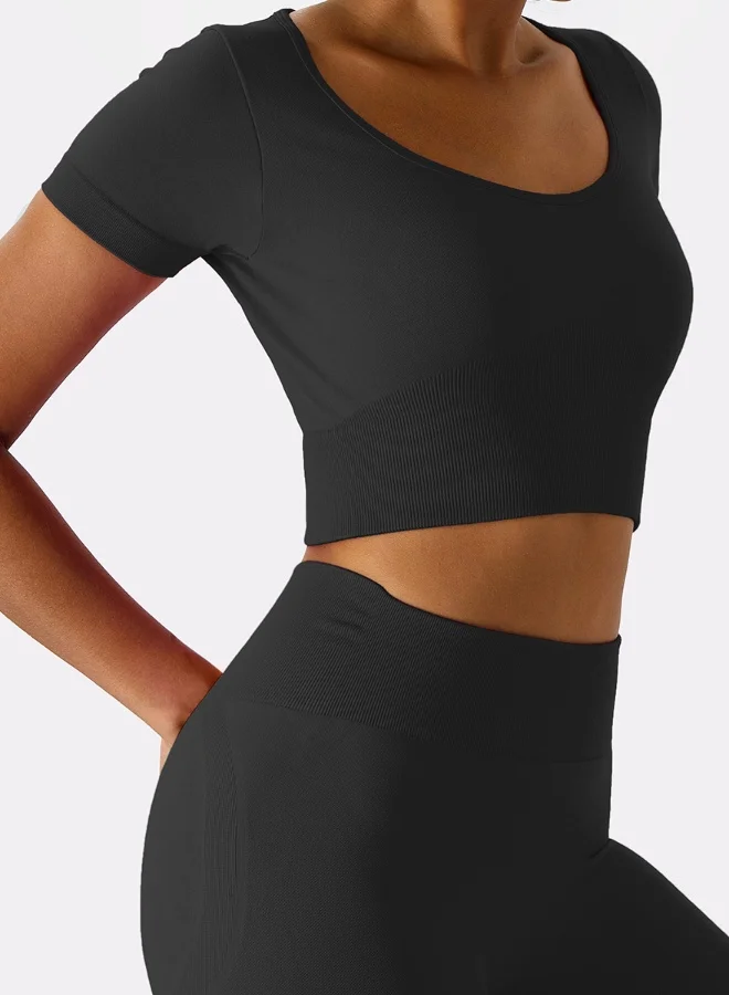 KAWN.YOGA Womens Closed Back Sports Bra - Padded Low Impact Workout Yoga Bra with Removable Built in Bra