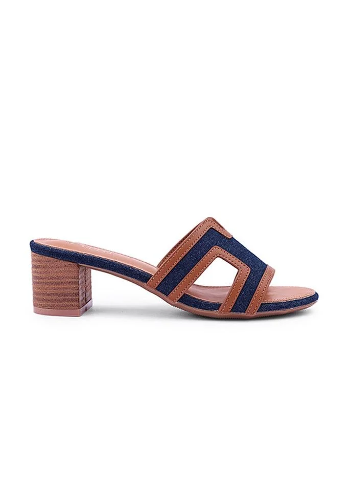 Elegant heel slippers designed for a chic look.
