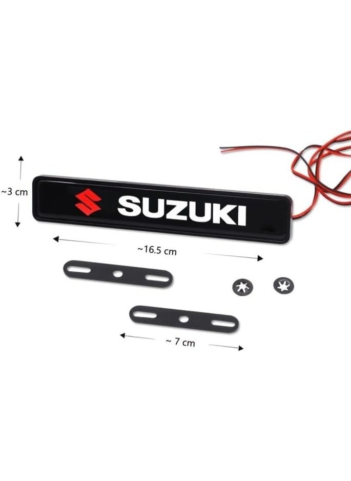 فيريكس - مصباح شعار LED مناسب لشبكة سوزوكي من VIEREX لسيارات Jimny وSX4 وVitara وswift وBaleno وS-CROSS وCiaz ومصباح الشبك الأمامي وملحقات سوزوكي - Image 1