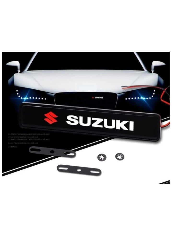 فيريكس - مصباح شعار LED مناسب لشبكة سوزوكي من VIEREX لسيارات Jimny وSX4 وVitara وswift وBaleno وS-CROSS وCiaz ومصباح الشبك الأمامي وملحقات سوزوكي - Image 1