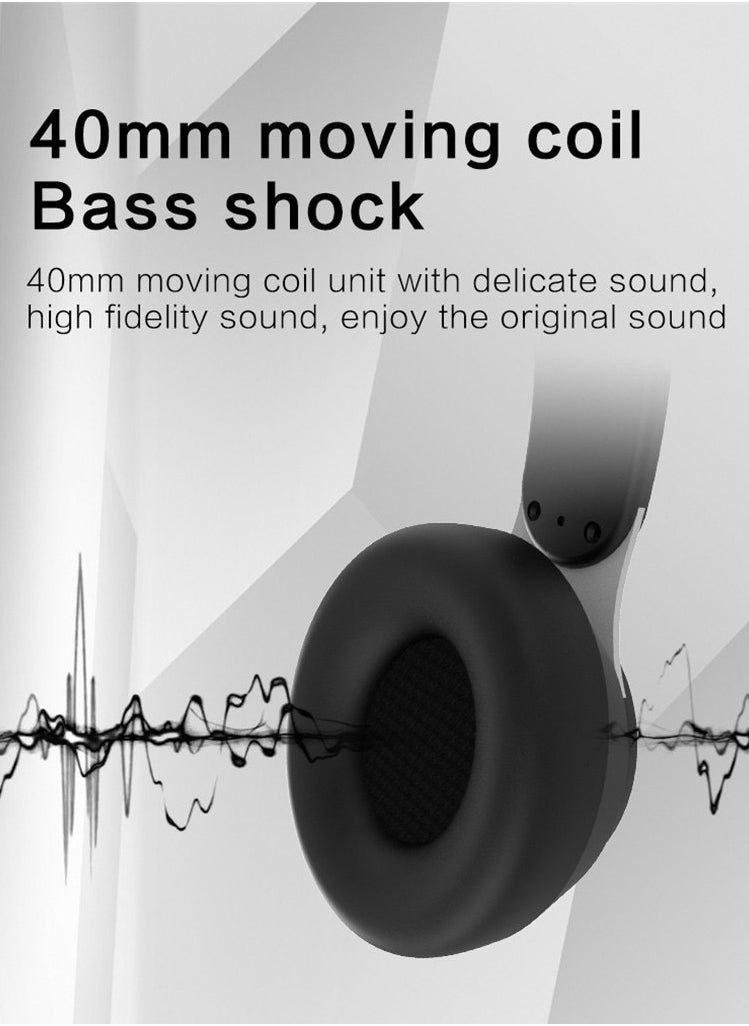 Joshberg FG-07S Music Sports Wireless Headphones Surround Audio with Wireless On-Ear Headphones  - Image 4