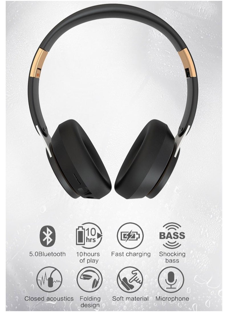 Joshberg FG-07S Music Sports Wireless Headphones Surround Audio with Wireless On-Ear Headphones  - Image 2