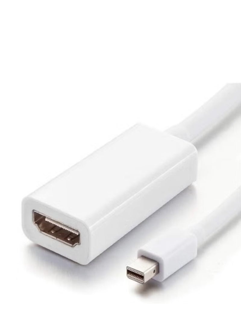 JAJEEK Mini DisplayPort Thunderbolt to HDMI Adapter Cable – High-Speed Male to Female Converter for MacBook Pro, MacBook Air, iMac, Mac Mini, Microsoft Surface, Projectors, and Full HD Monitors - Image 1